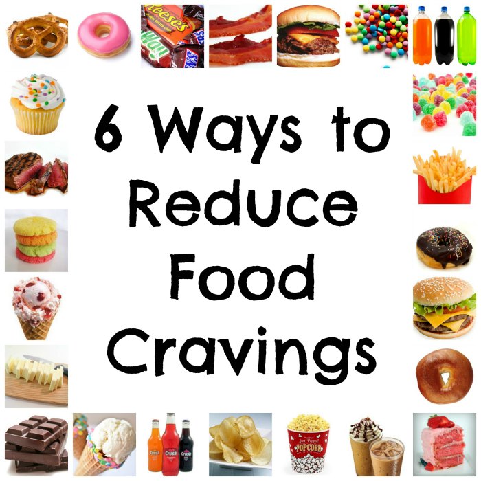 Suppress cravings for fast food