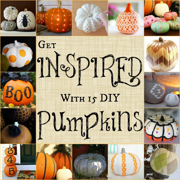 15 Inspiring DIY Pumpkin Decorating Tutorials