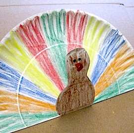 Paper Plate Pop Up Turkey | Crafty Journal. #thanksgiving #craft