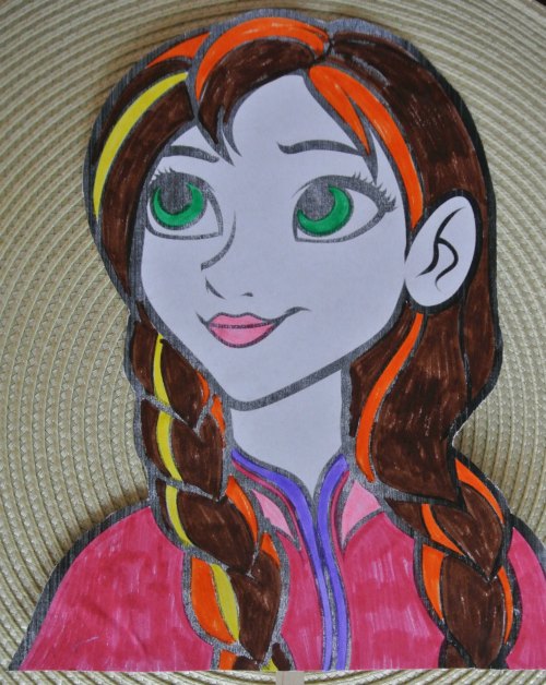 muppets in minutes - anna from Frozen