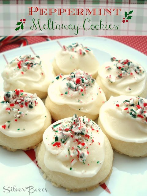 Peppermint Meltaway Cookies | Silver Boxes. Click for more holiday cookie ideas! #christmascookie #cookieexchange