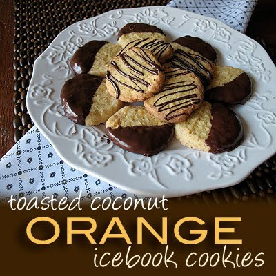 Toasted Coconut Orange Icebox Cookies | Amanda's Cookin' #recipe #christmas