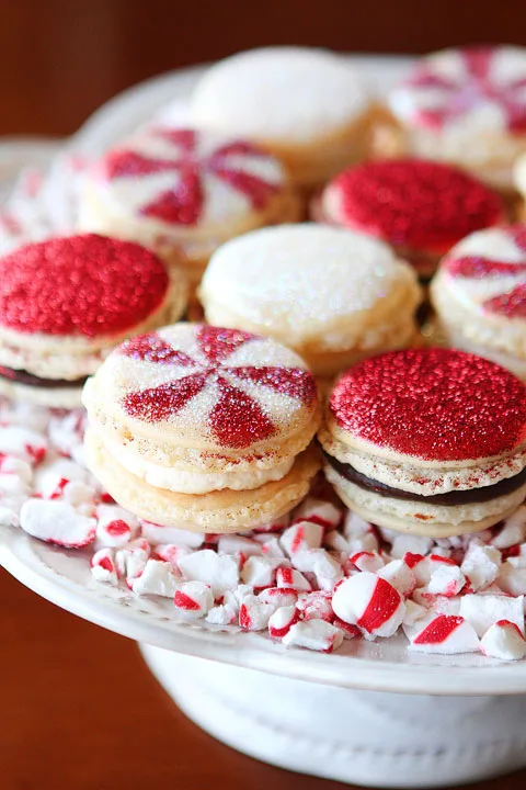 Image for Vanilla Bean Macarons with Christmas Frosting