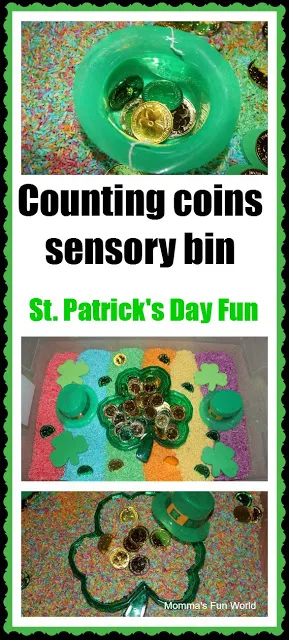 Image for St. Patrick's counting sensory bin