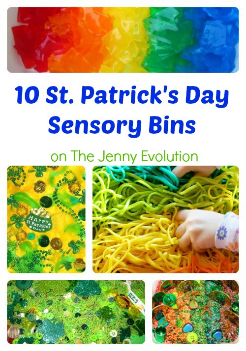 10 St. Patrick Day Sensory Bins #stpatrick #sensory #sensorybin