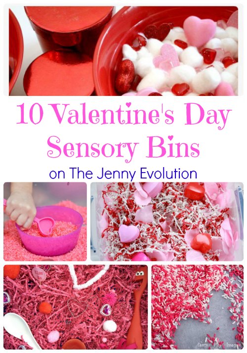 10 Valentine's Day Sensory Bins