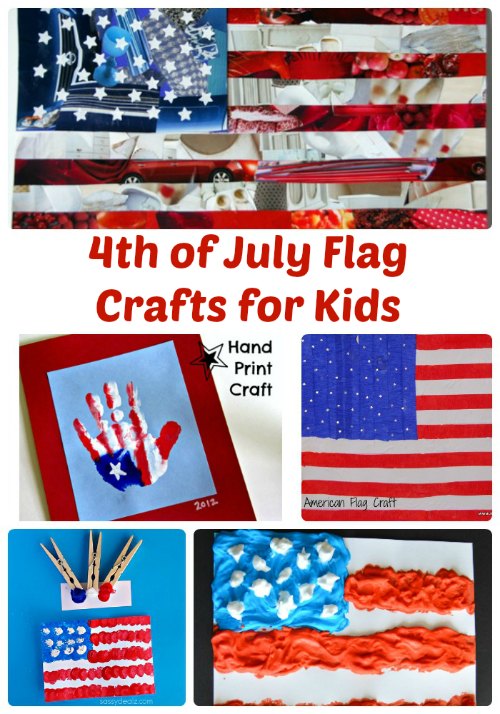 4th of July American Flag Crafts for Kids