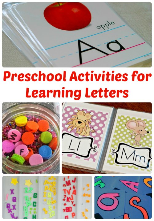 Preschool Activities for Learning Letters