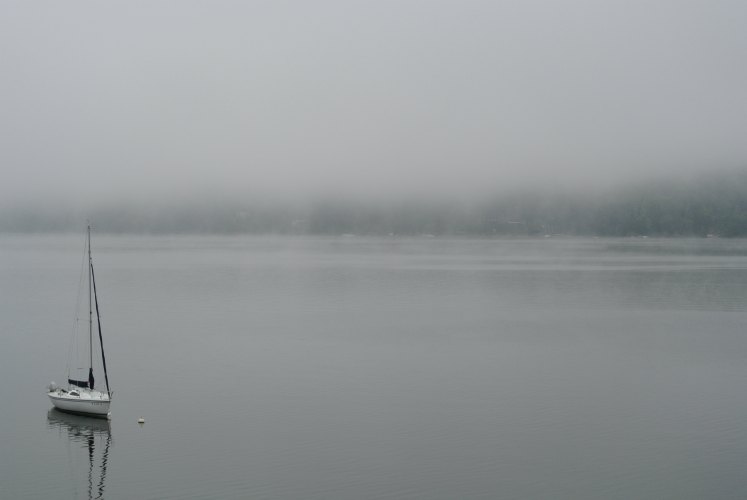 Fog in the Adirondack Mountains - Wordless Wednesday