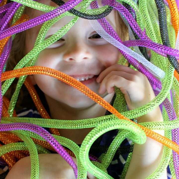 Image for No Mess Halloween Sensory Bin: Halloween Snakes