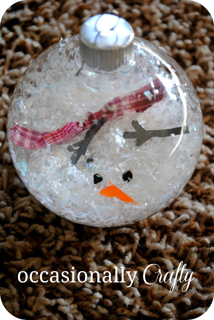 Melted Snowman Ornament | Occasionally Crafty