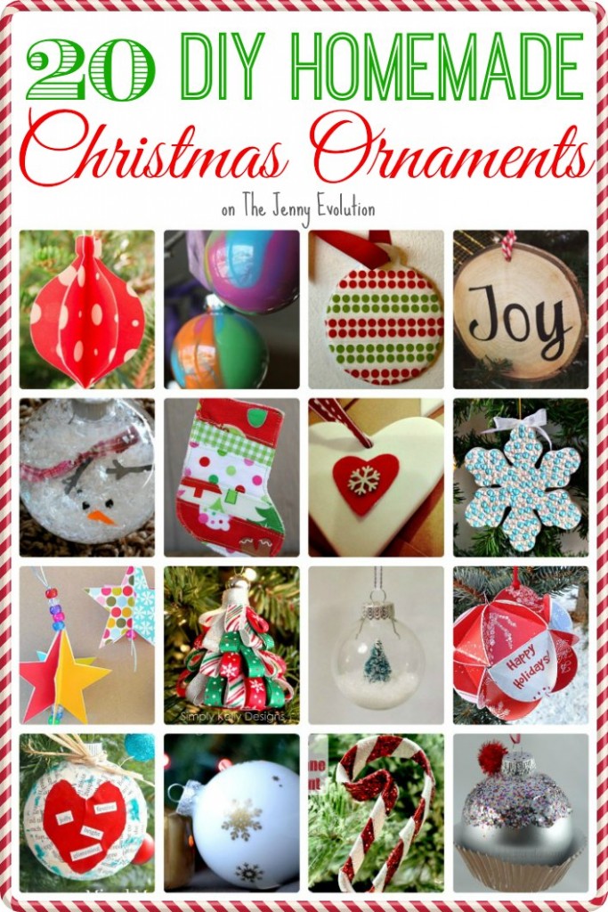 20 Delightful DIY Homemade Christmas Ornaments | Mommy Evolution