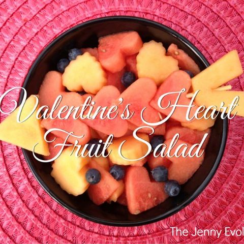 Valentine's Day Heart Fruit Kabobs and Fruit Salad | The Jenny Evolution