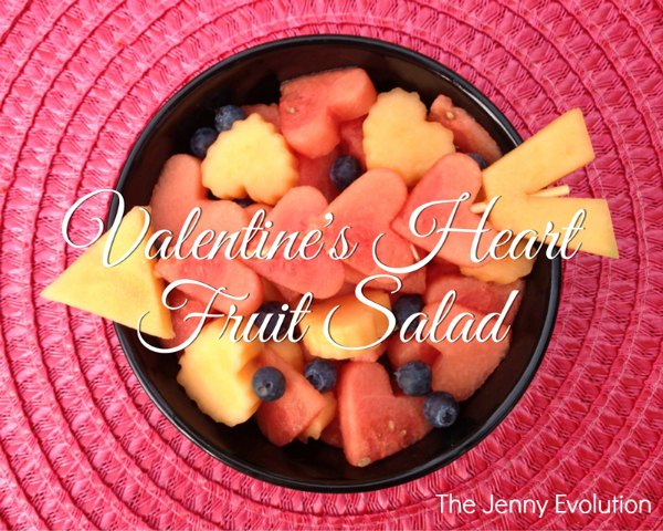 Valentine's Day Heart Fruit Kabobs and Fruit Salad | Mommy Evolution