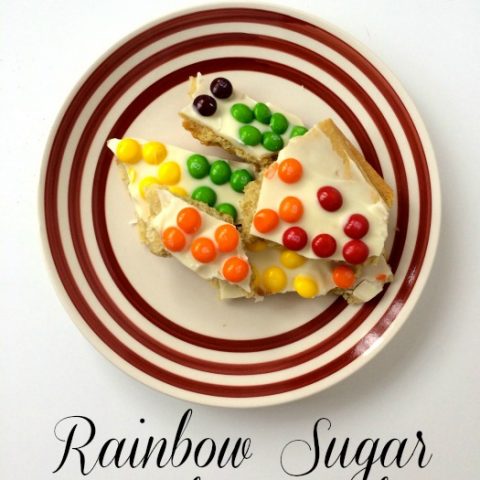 Skittles Rainbow Sugar Cookies Bark Recipe