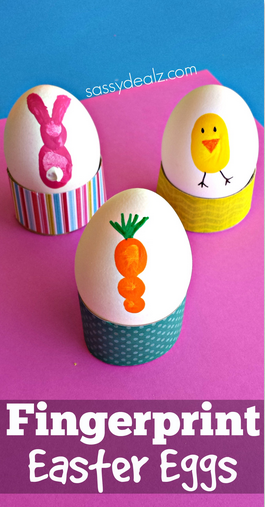 Fingerprint Easter Eggs | Crafty Morning