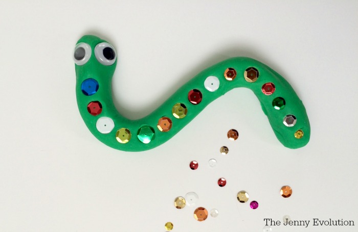 Playdough Snake Craft - Crafting with "Where the Sidewalk Ends" with Shel Silverstein | Mommy Evolution