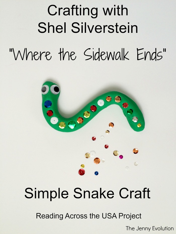 Playdough Snake Craft - Crafting with "Where the Sidewalk Ends" with Shel Silverstein | Mommy Evolution