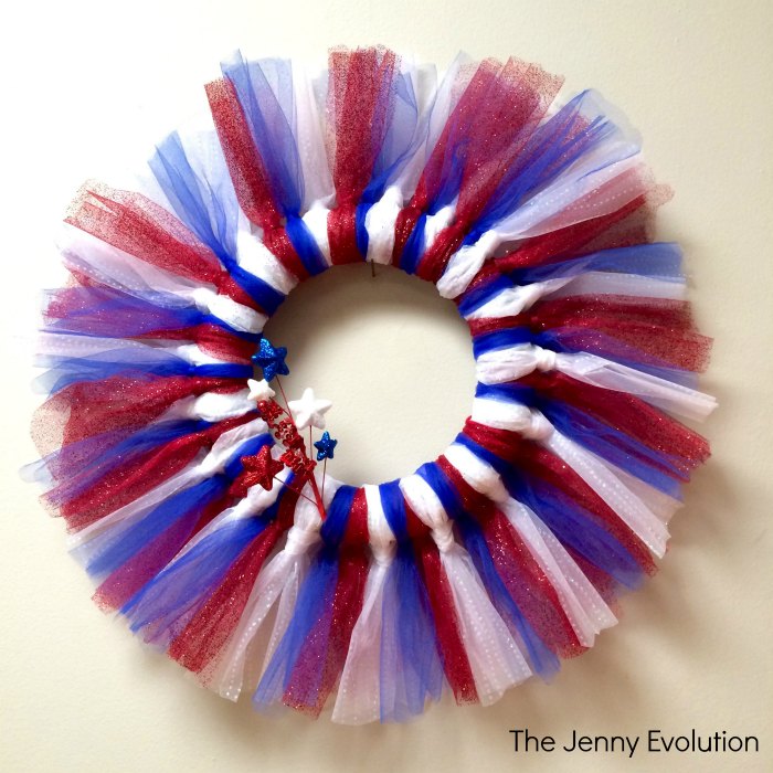 DIY Independence Day Tulle Wreath