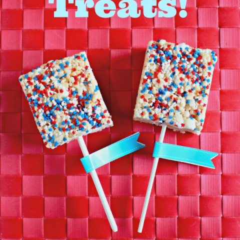 Independence Day Food Fun! Rice Kristpies Treats on a Stick Recipe