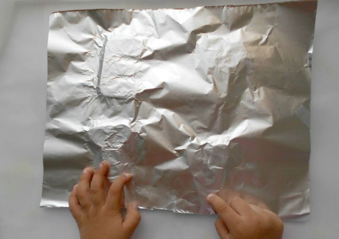 step 2 put aluminum foil