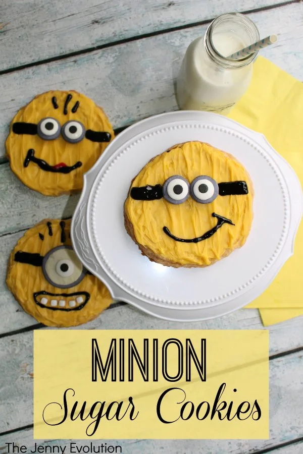 Minion Sugar Cookies Recipe and Tutorial