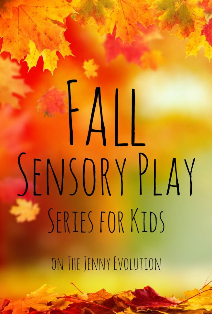 Fine Motor Fall Sensory Bin with Fall Leaves | Mommy Evolution