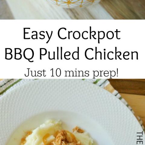 Easy Crockpot BBQ Pulled Chicken Recipe + Crockpot Giveaway