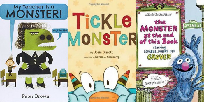 monster books - my teacher is a monster! tickle monster and the monster at the end of this book
