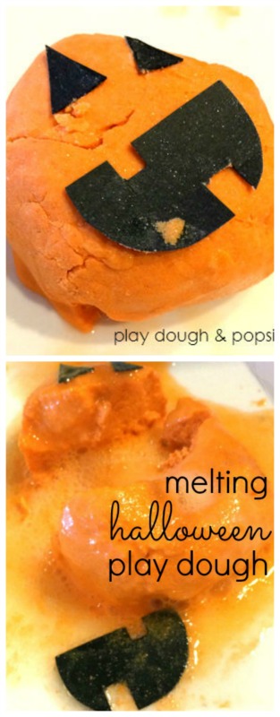 Melting Halloween Play Dough Sensory Activity | Mommy Evolution