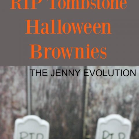 RIP Tombstone Halloween Brownies Recipe | The Jenny Evolution