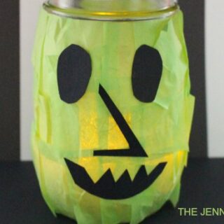 Happy Witch Halloween Mason Jar Craft