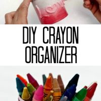 DIY Upcycled LOVE Crayon Organizer