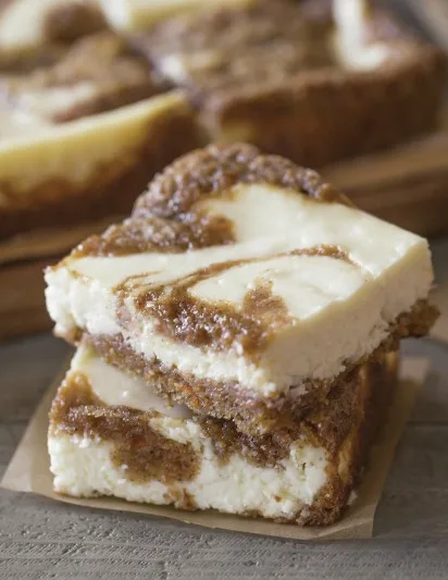 Image for Carrot Cake Swirled Cream Cheese Bars