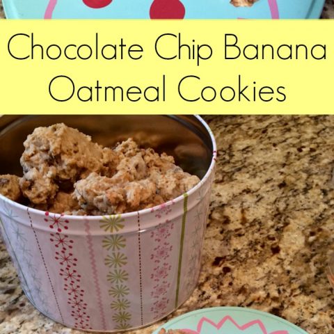 Chocolate Chip Banana Oatmeal Cookies Recipe