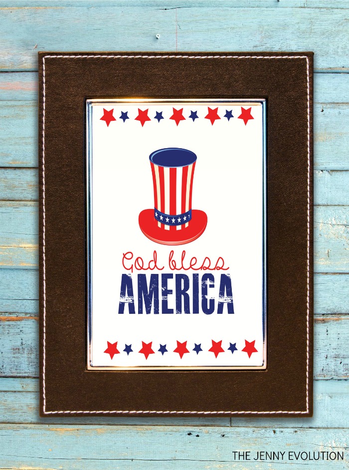 God Bless America - Free Printable! Patriotic Printable Perfect for 4th of July