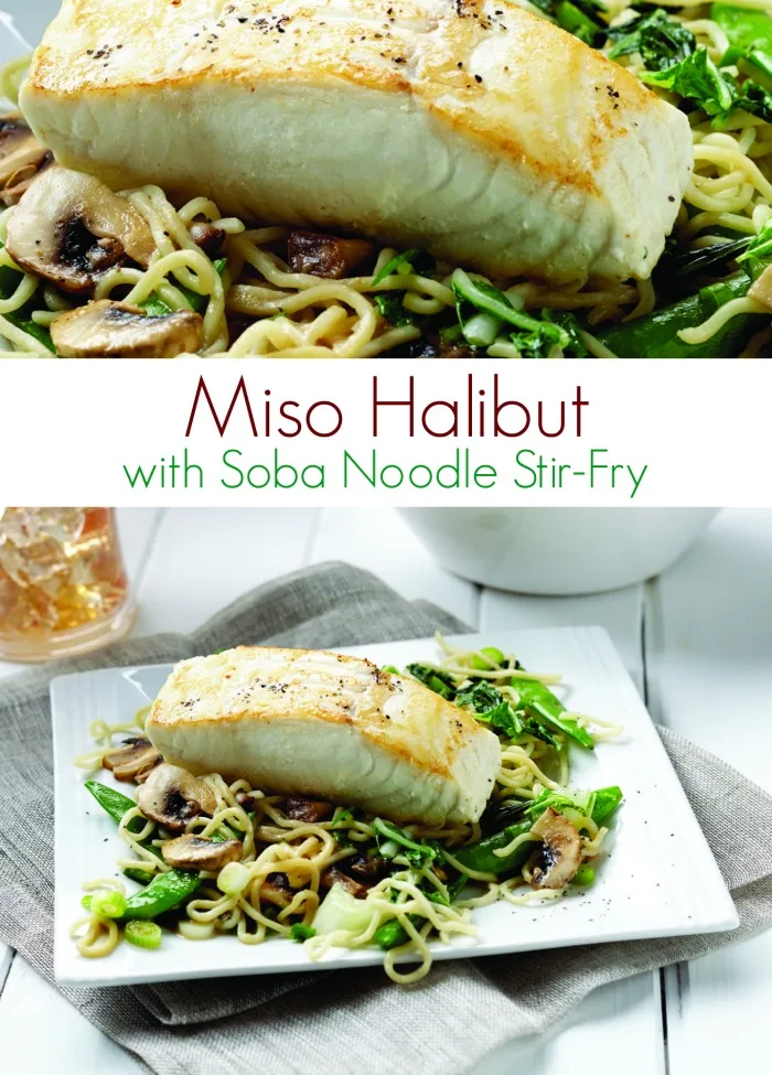 Image for Miso Halibut with Soba Noodle Stir-Fry