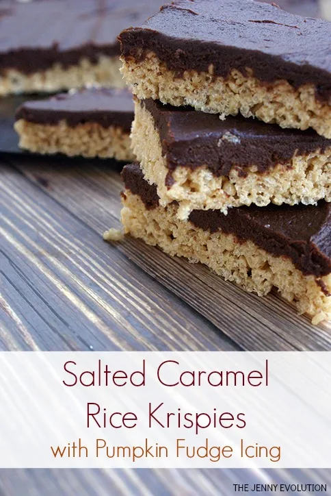 Image for Salted Caramel Rice Krispies with Pumpkin Fudge Icing