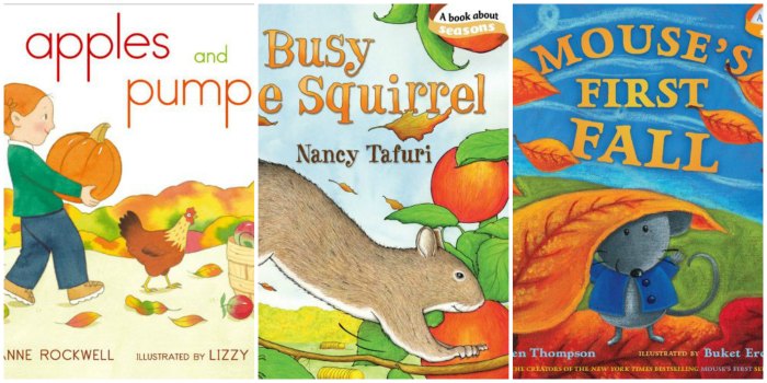 Fall Books for Preschoolers – Board Books Edition!