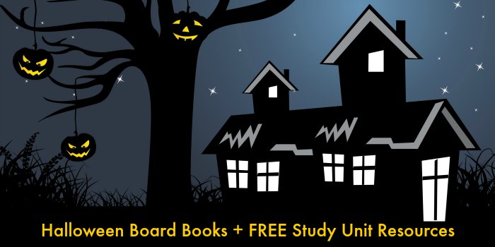 Halloween Board Books for Toddlers + Unit Study