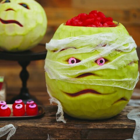 Halloween Watermelon Mummy