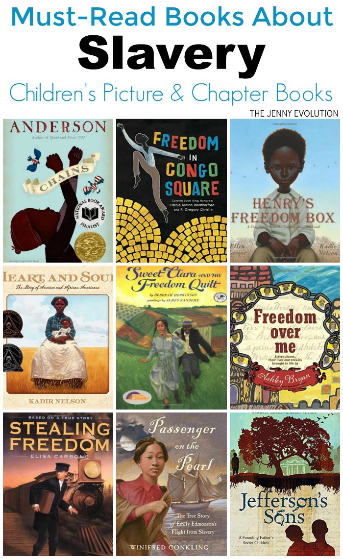 Must-Read Children's Books on Slavery for ALL Ages, including picture books and chapter books (Part of a Martin Luther King Jr. Day Series!)