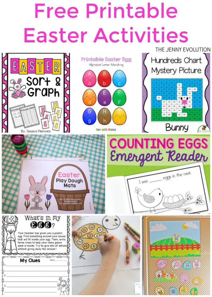 Free Printable Easter Worksheets and Activities - Mommy Evolution