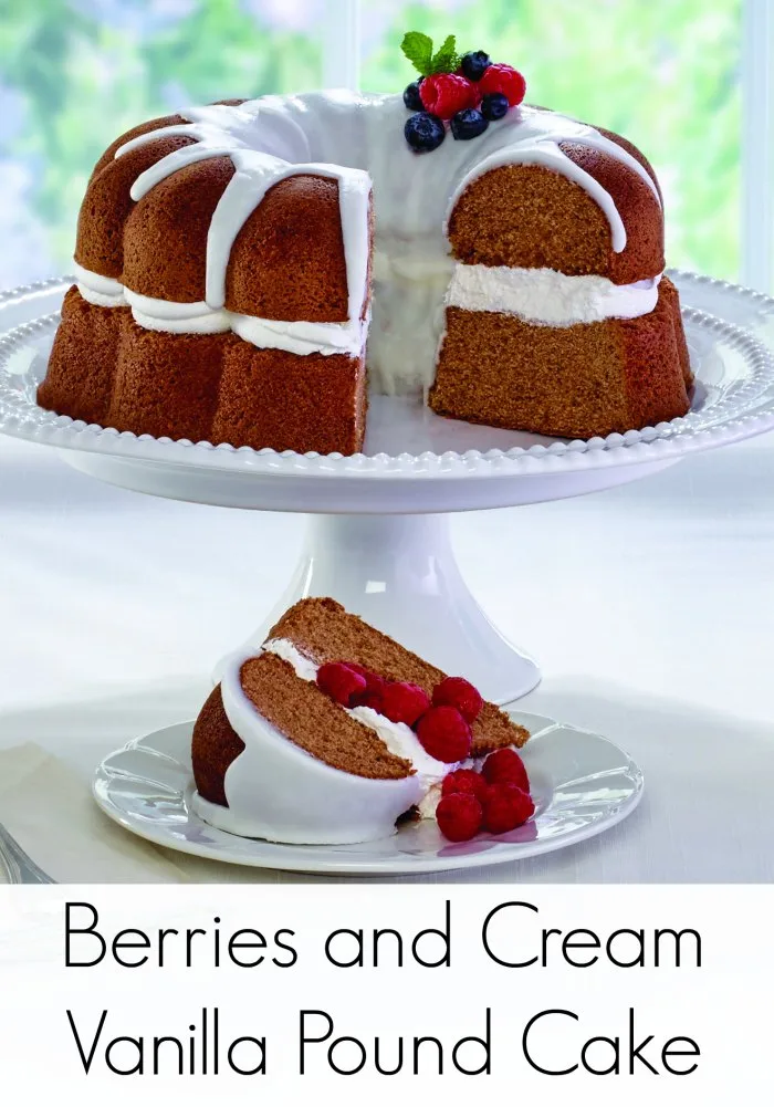 Image for Berries and Cream Vanilla Pound Cake