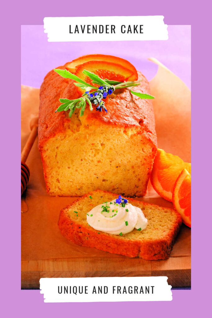 Lavender Cake has a delicate floral flavor and a slightly sweet, earthy taste.
This cake's delicate flavor and soothing aroma is perfect if you're looking for a unique, sophisticated dessert option that is both beautiful and delicious.
