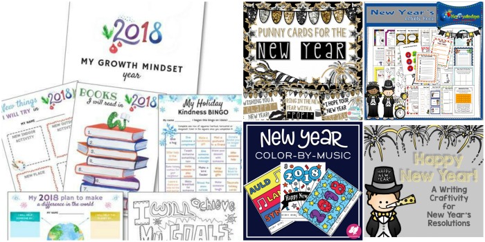 No-Prep New Years Worksheets and Activities
