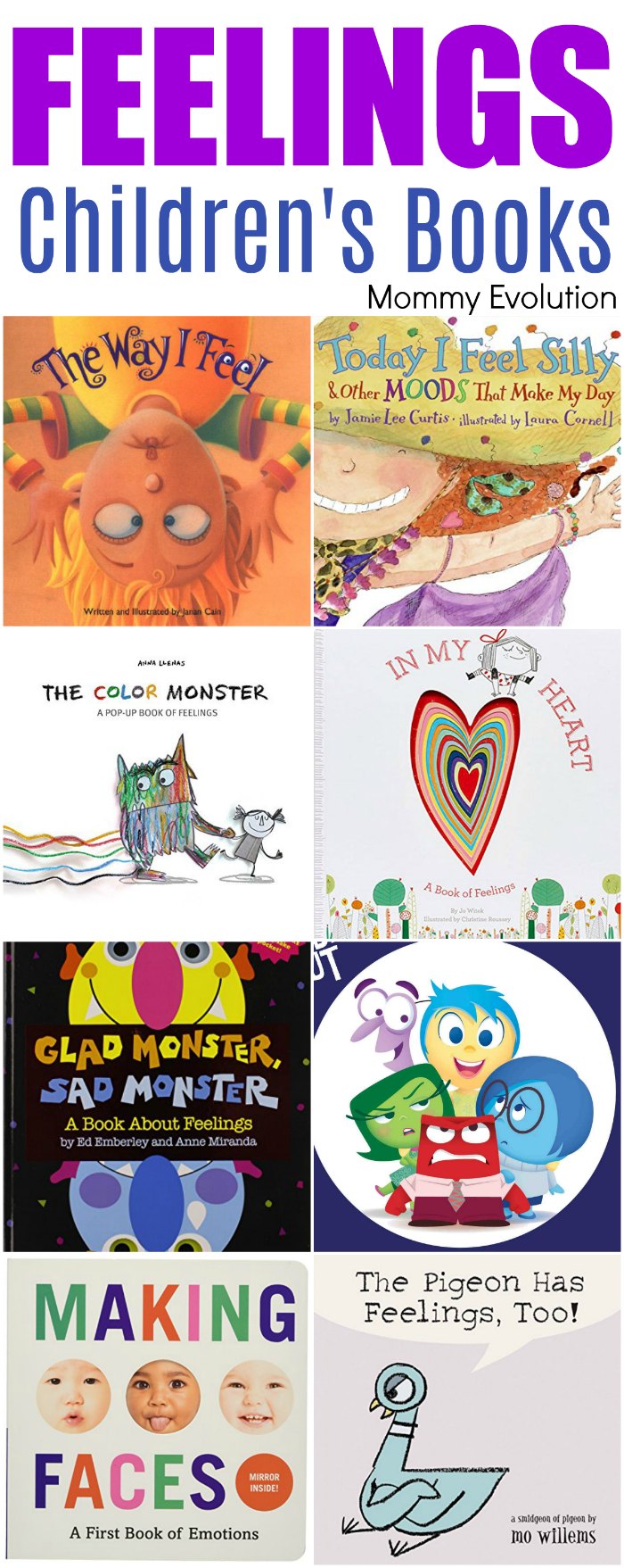 Books about Feelings for Preschoolers - Children's Emotions Books (Plus Feelings Unit Study Resources) | Mommy Evolution