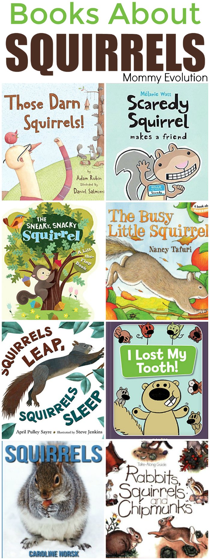 Squirrel Books for Children and Kids Plus Squirrel Unit Study | Mommy Evolution