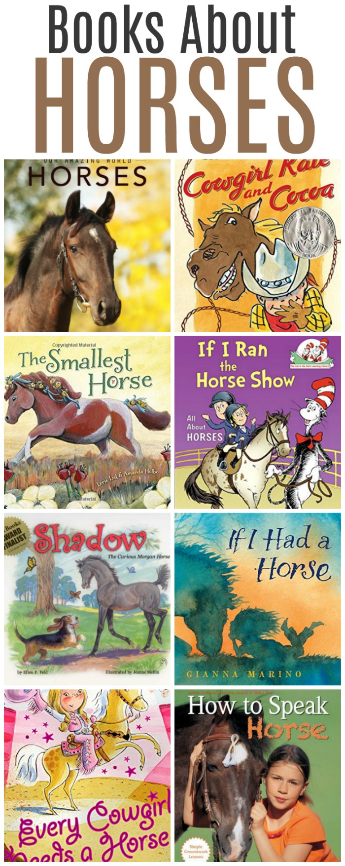Delightful Horse Books for Kids - Great books about horses that children will love! | Mommy Evolution