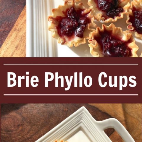 Brie and Dark Cherry Phyllo Cup Recipe